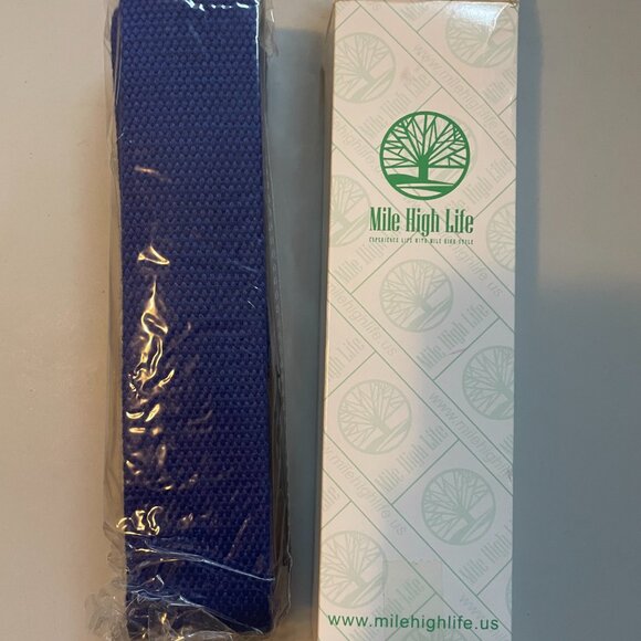 Deep Blue Web Belt - brand new - black buckle - Picture 2 of 2